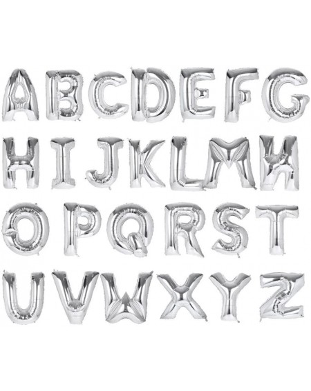 Balloons 40 Inch Jumbo Silver Alphabet Q Balloon Giant Prom Balloons Helium Foil Mylar Huge Letter Balloons A to Z for Birthd...