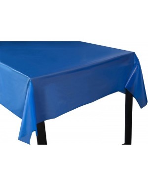 Tablecovers Royal Blue Plastic Tablecloth - 3-Pack 54 x 108-Inch Rectangle Disposable Graduation Table Cover- Fits up to 8-Fo...