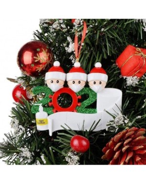 Ornaments 2020 Christmas Party Decorations Kit Creative Gift Survivor of 1-7 Members Ornaments1-3PC(1PC-3People-AD-Multi) - A...
