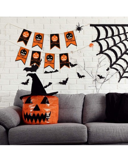 Banners & Garlands Halloween Backdrops and Halloween Banner-Halloween Decorations-Halloween Banner Bunting-1PCS Halloween Pla...