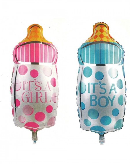 Balloons It's A Girl and It's A BOY Baby Bottle Balloon 28 inch Tall Helium Quality Foil Balloon for Baby Showers Party Suppl...