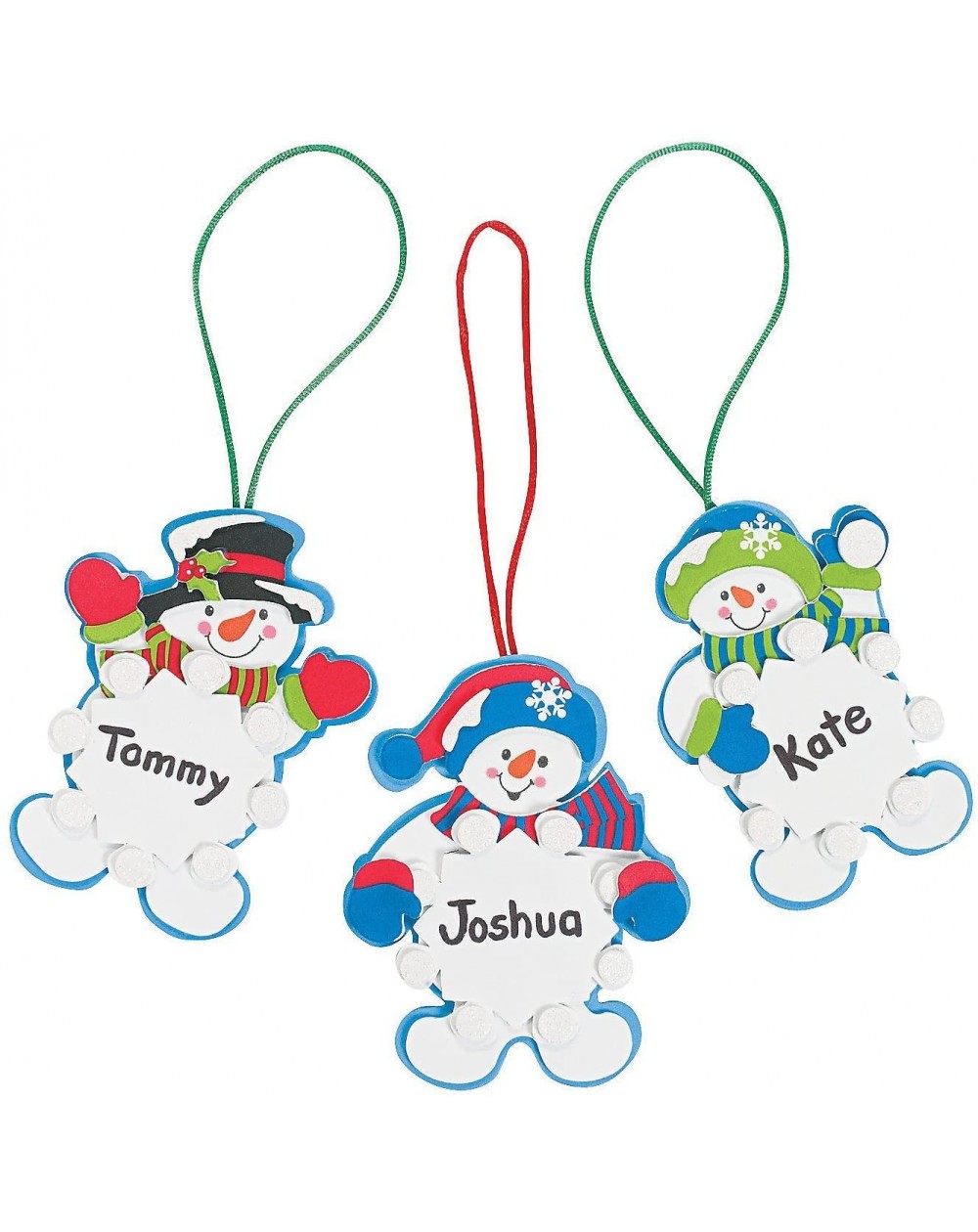 Ornaments Snowman Snowflake Ornament Craft Kit - Crafts for Kids and Fun Home Activities - CF1243DDY8B $10.91