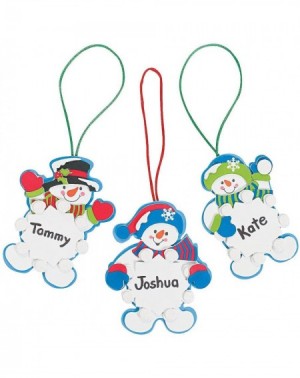 Ornaments Snowman Snowflake Ornament Craft Kit - Crafts for Kids and Fun Home Activities - CF1243DDY8B $10.91