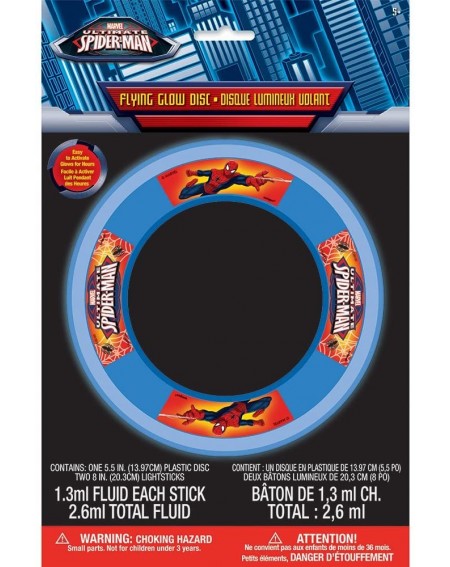 Photobooth Props Spiderman Party Glow Flying Disk 5.5"- 1 Ct - CP125JAPPV5 $11.12