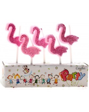 Cake Decorating Supplies Birthday Candles - 1st Birthday Candle - Flamingo Candles - 5th Birthday Candles -Pink Flamingo Cand...