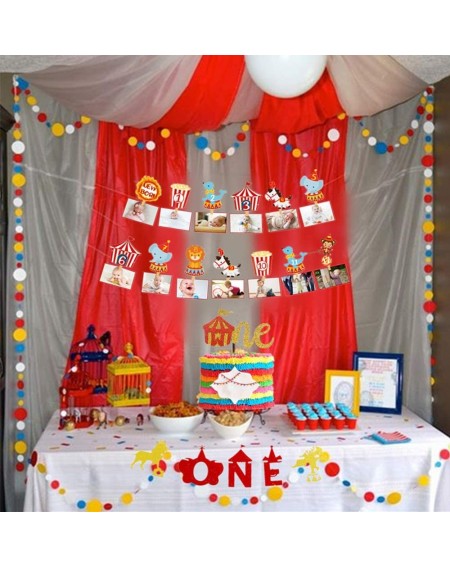 Banners Set of 3 Circus 12 Month Photo Banner The Big One Circus Birthday Banner Circus One Banner Carnival Photo Banner Circ...