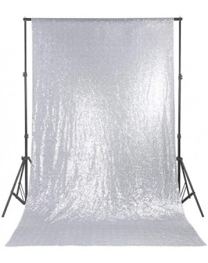 Photobooth Props Wedding Backdrop Decoration Silver Sequin Background 4ftx6ft Sparkly Christmas Thanksgiving Winter Snow Part...