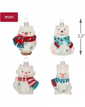 Ornaments Mini Christmas 2019 Year Dated Arctic Friends Animals Miniature Blown Glass Ornament- Set of 4- 4 Count - CR18OEKHR...