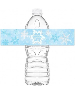 Favors Snow Princess Bottle Wraps - 20 Snowflake Water Bottle Labels - Snowflake Decorations - Made in the USA - CH18644XSXM ...