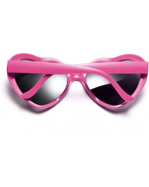 Party Favors Neon Colors Party Favor Supplies Wholesale Heart Sunglasses for Kids (7 Pack Hot Pink) - 7 Pack Hot Pink - C8186...