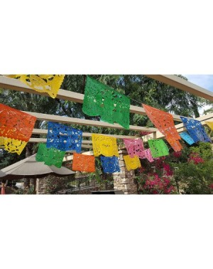 Banners & Garlands Large Plastic Papel Picado Banner - 15 Feet Long - Two Designs to Choose from (3 Pack- All Occasions) - Al...