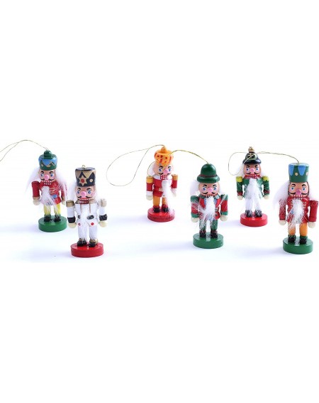 Nutcrackers Nutcrackers Tree Ornaments Set - Hanging Figurines - Designed in Germany - CY18AILR55T $30.03