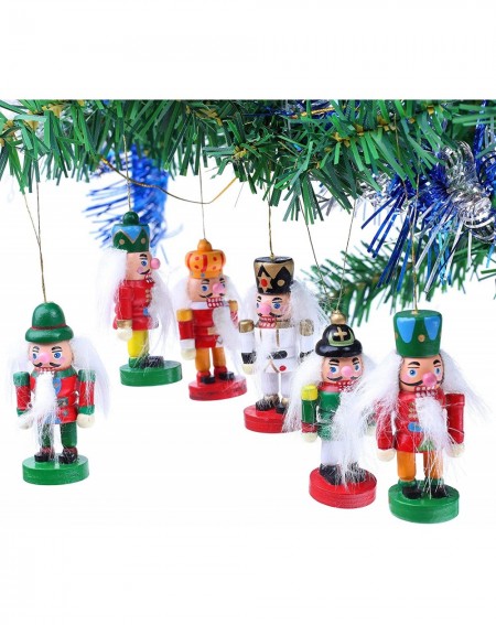 Nutcrackers Nutcrackers Tree Ornaments Set - Hanging Figurines - Designed in Germany - CY18AILR55T $18.54