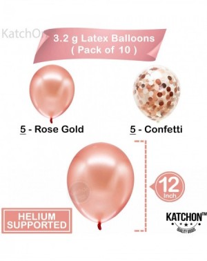 Balloons Number 32 Balloon for 32nd Birthday Decorations - Rose Gold- Large- 40 inch- Pack of 12 - Rose Gold Confetti Balloon...