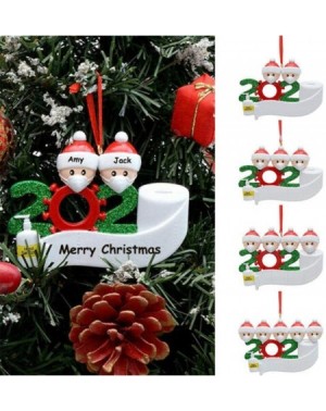 Ornaments Personalized Christmas Ornaments 2020-Personalized 2-5 Family Members Name Christmas Ornament Kit-Christmas Tree Ha...