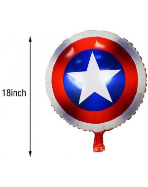 Balloons Superhero Foil Balloons with Birthday Banner Party Supplies for Kids Birthday Party Decoration - CF19E0STKAU $13.39