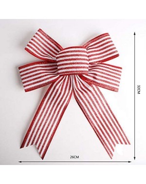 Bows & Ribbons Christmas Wreath Bow Knot 10 Pieces for Halloween Thanksgiving Crafts DIY Bow Decoratio Outdoor Indoor Decorat...