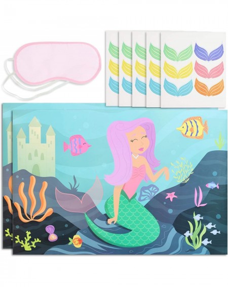 Party Favors Pin The Tail Mermaid Party Game (2 Pack) - CQ18SO6CE5D $17.85