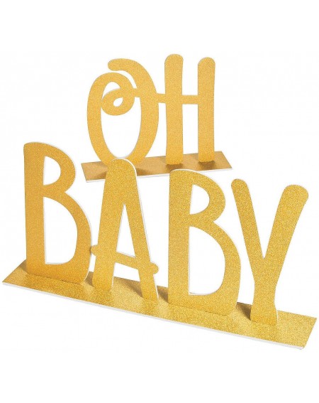 Centerpieces Gold Oh Baby Centerpiece - perfect for baby shower or gender reveal decorations - CA18RC07W5R $24.82