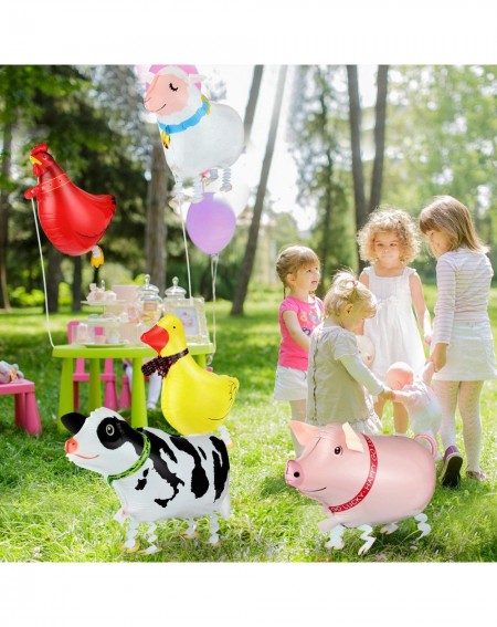 Party Favors 35 Pieces Farm Animals Hanging Swirls Farm Party Supplies Walking Farm Animal Balloon for Farm Theme Birthday Pa...