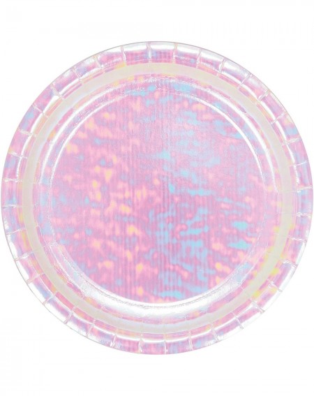 Party Tableware Iridescent Party Paper Plates- 24 ct - CX18IXR5IH0 $14.32