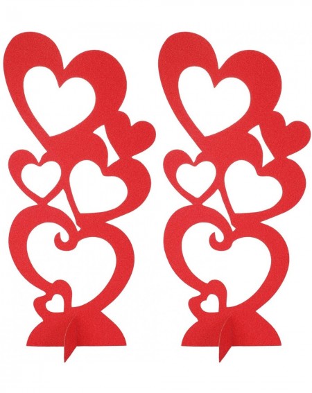 Favors 2 Pieces Heart Craft Party Decoration Valentines Day Paper Heart Stand Crafts for Valentines Day Wedding Party Favor S...