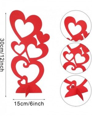 Favors 2 Pieces Heart Craft Party Decoration Valentines Day Paper Heart Stand Crafts for Valentines Day Wedding Party Favor S...