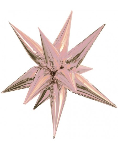 Balloons Large Foil 12 Point Rose Gold Star Balloon - Rose Gold - CE182K9MN4H $20.11