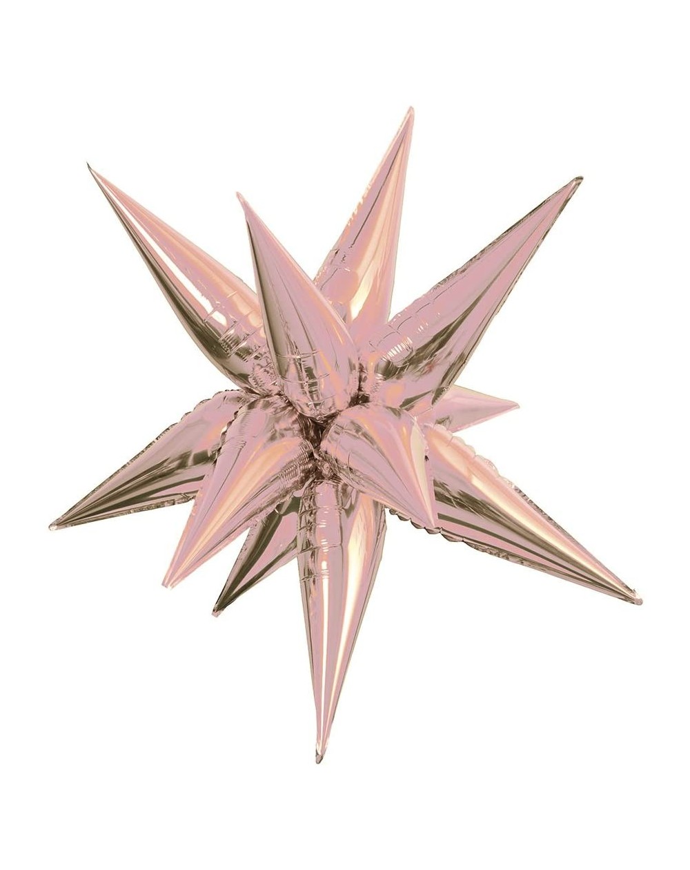 Balloons Large Foil 12 Point Rose Gold Star Balloon - Rose Gold - CE182K9MN4H $7.94