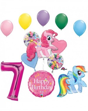 Balloons Mayflower Products Pinkie Pie and Rainbow Dash 7th Birthday Party Supplies and Balloon Decorations - CK1869HTLMZ $16.30