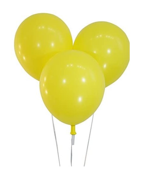 Balloons Creative Balloons 12" Latex Balloons - Pack of 100 Pieces - Pastel Yellow - Pastel Yellow - CK12MCT7V1J $28.43