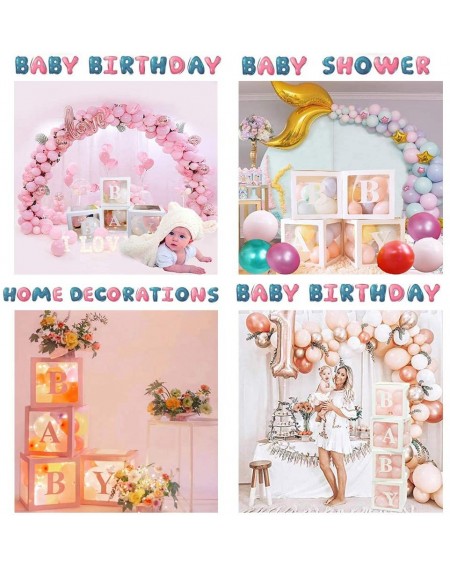 Balloons 21 pcs Transparent Decorations Boxes Girl Balloon Box Set- for Birthday party/Travel Themed Party/Baby Shower/Christ...