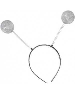 Party Hats Silver Antenna Headband Alien Ball Boppers for Funny Party Costume Accessory - A - CL18AWHODA8 $9.48