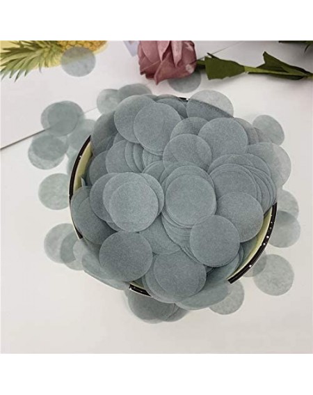 Confetti 1" Circle Confetti Round Tissue Paper Table Confetti Dots for Wedding Birthday Party Decoration (Gray) - Gray - C919...
