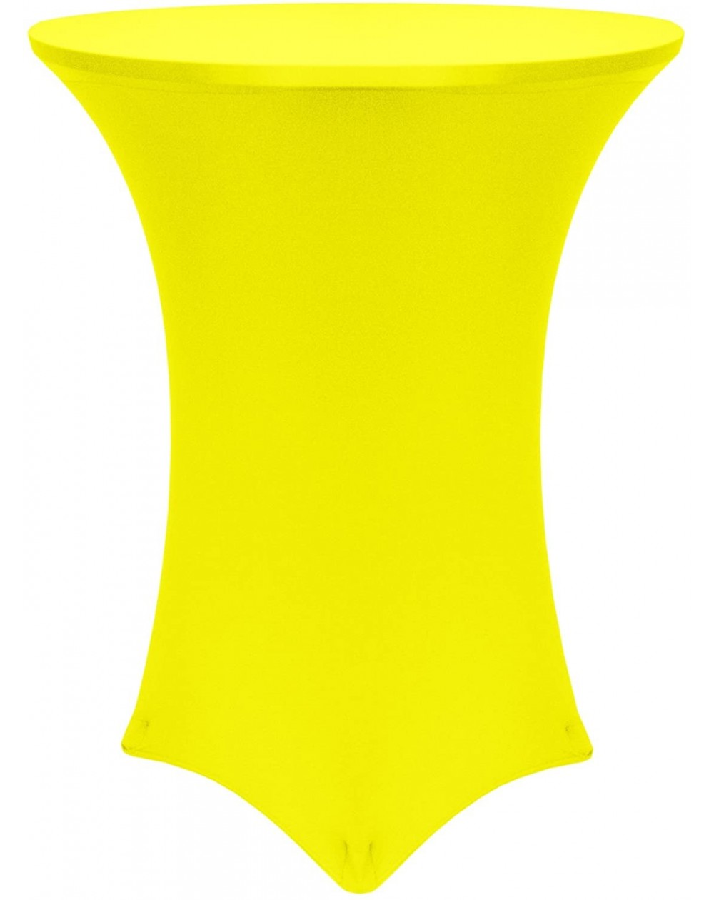 Tablecovers 30-36-Inch Round Cocktail Spandex Fitted Stretch Elastic Tablecloth Neon Yellow - Neon Yellow - CP186KNAZ8M $27.89