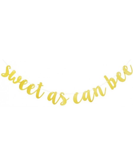 Banners & Garlands Sweet As Can Bee Banner- Baby Shower Party Sign- Gender Reveal Party Supplies- Baby Boys Girls' Birthday P...
