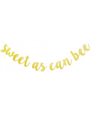 Banners & Garlands Sweet As Can Bee Banner- Baby Shower Party Sign- Gender Reveal Party Supplies- Baby Boys Girls' Birthday P...