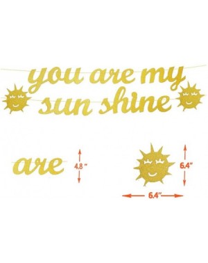 Banners You Are My Sunshine Banner Sunflower Aluminum Balloons Sunflower Party Supply for Girl or Boy Birthday Party and Baby...