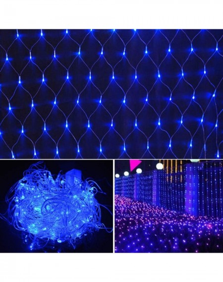 Outdoor String Lights Battery Operated Outdoor Net Lights-100 LED Fairy String Light Tree Mesh Light 8 Mode Dimmable Backdrop...