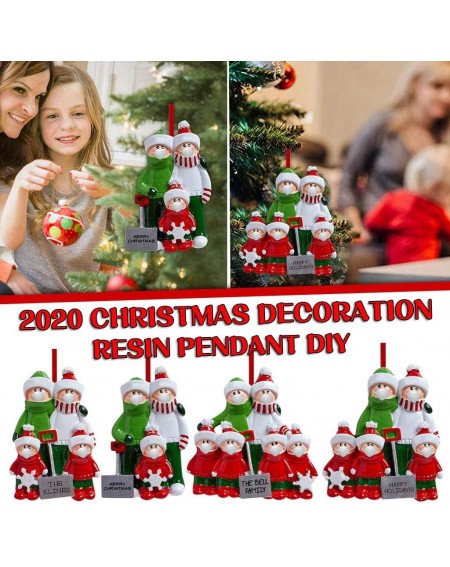 Ornaments 2020 Christmas Party Decorations Kit Creative Gift Survivor of 1-7 Members Ornaments1-3PC(1PC-3People-AE-Multi) - A...