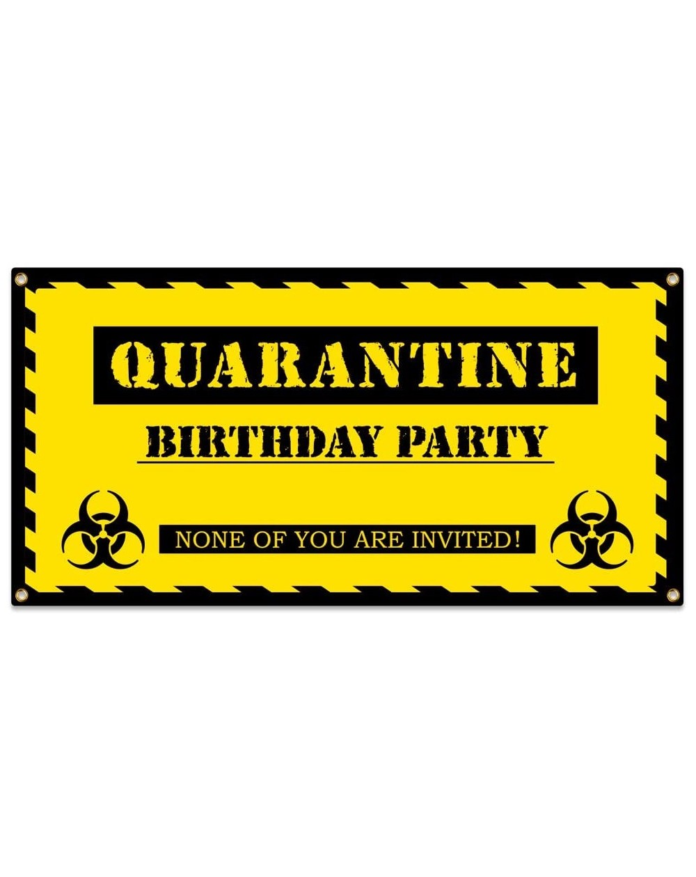 Banners Happy Birthday Banner-35.4"x 70" Quarantine Brithday Banner- It's My Birthday Banner Birthday Party Yard Sign for Par...