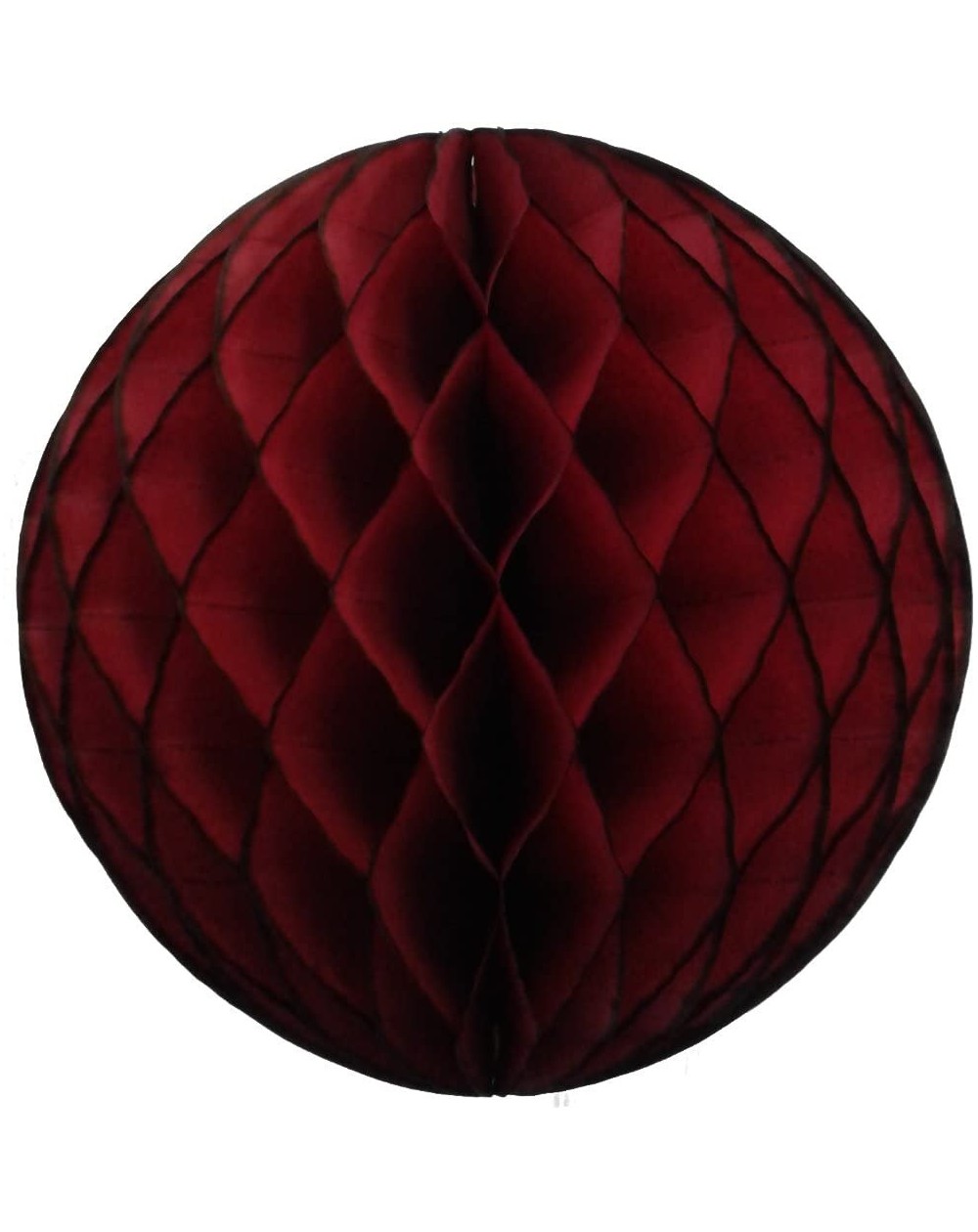 Tissue Pom Poms 3-Pack Large 14 Inch Honeycomb Tissue Paper Party Ball Decoration (Maroon) - Maroon - CO17X3KD73I $12.25
