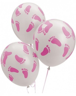 Balloons 24 Baby Shower Party Pink Footprint Latex Balloons 11 - CK11524MKY5 $8.13