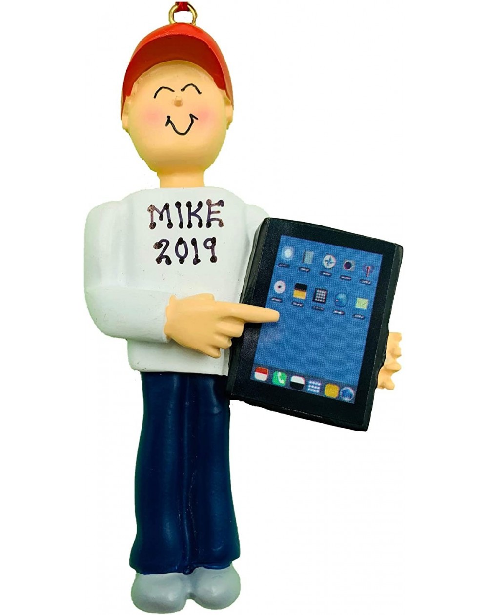 Ornaments Personalized Touch Tablet Male Christmas Ornament 2020 - CY185RW900L $18.56