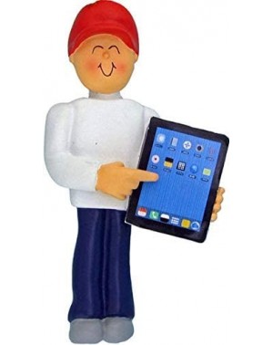 Ornaments Personalized Touch Tablet Male Christmas Ornament 2020 - CY185RW900L $18.56