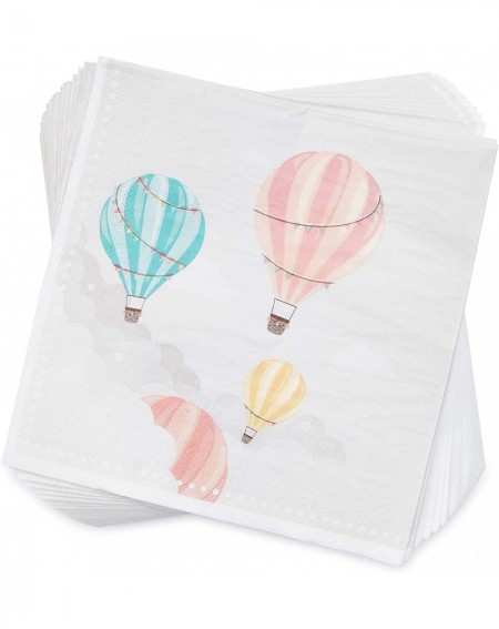 Party Packs Hot Air Balloon Party Pack- Paper Plates- Plastic Cutlery- Cups- and Napkins (Serves 24- 168 Pieces) - C718X4ZDY7...