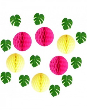 Garlands Tropical Party- Luau Party- Hawaiian Party Theme- Summer Party Tropical Palm Leaves- Flamingo Party Decorations- Poo...