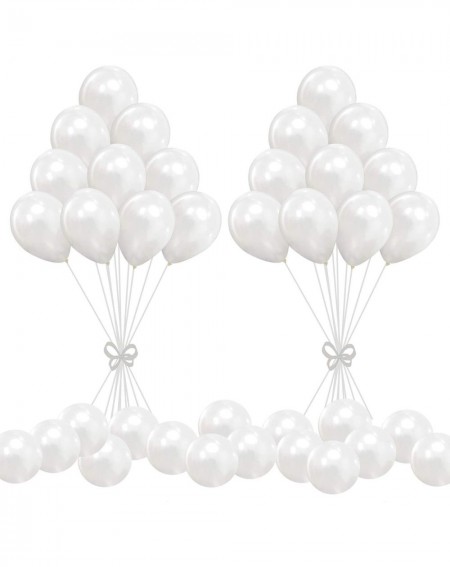 Balloons 100pcs Balloons White Latex - 10" Pearl White Balloon - Helium Balloons White with Tassels for Birthday Wedding Part...