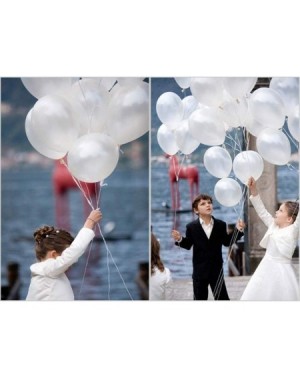 Balloons 100pcs Balloons White Latex - 10" Pearl White Balloon - Helium Balloons White with Tassels for Birthday Wedding Part...