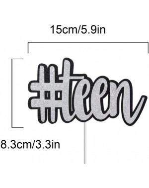 Cake & Cupcake Toppers Teen 13th Birthday Cake Topper-Official Teenager 13-Thirteen Years Old Birthday Party Supplies - C1198...